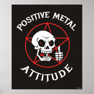 Positive Metallohnwerte Poster