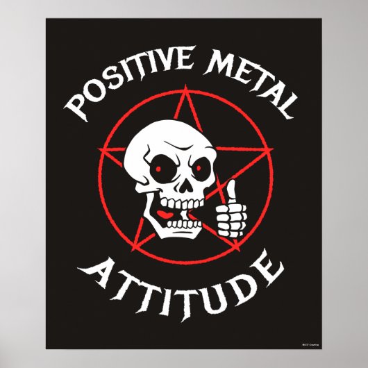 Positive Metallohnwerte Poster (Vorne)