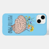 Positive Mind Botanical Brain | Motivationsfall Case-Mate iPhone Hülle (Rückseite (Horizontal))