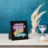Positive Mindset Quote Desktop Plaque Fotoplatte (InSitu)