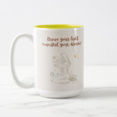 positive morning affirmation mug zweifarbige tasse (Links)