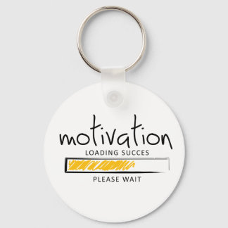 Positive Motivation. Erfolgskonzept. Motivering Schlüsselanhänger