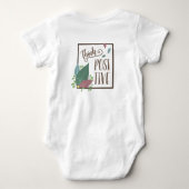 Positive Motivation Federboho Baby Strampler (Rückseite)