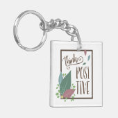 Positive Motivation Federboho Schlüsselanhänger (Vorderseite links)