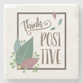 Positive Motivation Federboho Steinuntersetzer