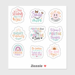 Positive Motivation für kundenspezifisch geschnitt Aufkleber