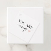 Positive Motivation Sie sind genug Zitat Geschenkanhänger (Beispiel)