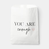 Positive Motivation Sie sind genug Zitat Geschenktütchen (Vorderseite)