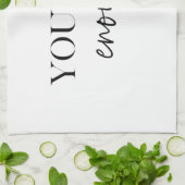 Positive Motivation Sie sind genug Zitat Geschirrtuch (Gefaltet)