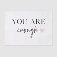 Positive Motivation Sie sind genug Zitat