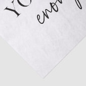 Positive Motivation Sie sind genug Zitat Seidenpapier (Ausschnitt)