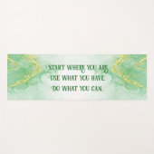 Positive Motivation Start Wo Sie sind | Yogamatte (Vorderseite (Horizontal))