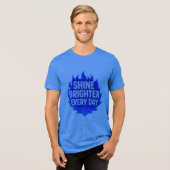 Positive Motivational Design for Confidence&Happy Tri-Blend Shirt (Vorderseite voll)
