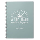 Positive Motivational Mantra with Any Name Notizblock (Vorderseite)