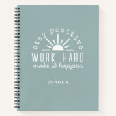 Positive Motivational Mantra with Any Name Notizblock (Vorderseite)