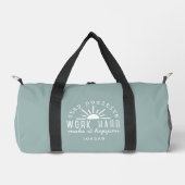 Positive Motivational Quote with Your Name Duffle Bag (Vorderseite)