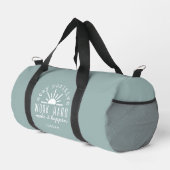 Positive Motivational Quote with Your Name Duffle Bag (Rechte Ecke)