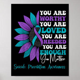 Positive Motivationsunterstützung Suizidprävention Poster