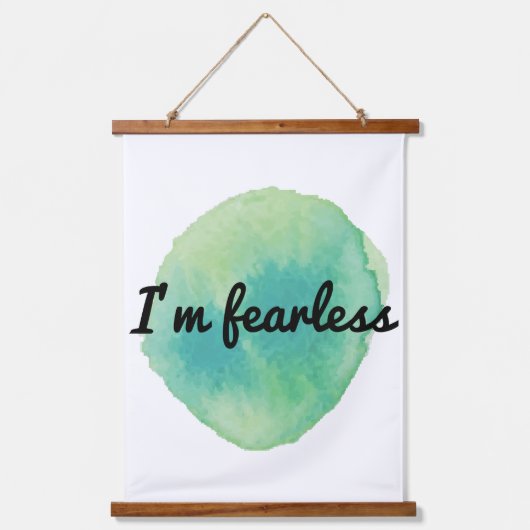 positive motivierend Vibes für Selbstakzeptanz Wandteppich Mit Holzrahmen (Vorderseite)