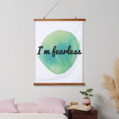 positive motivierend Vibes für Selbstakzeptanz Wandteppich Mit Holzrahmen (Schlafzimmer)