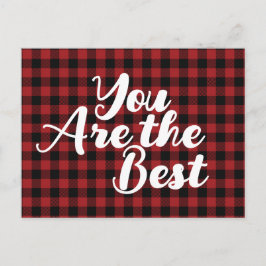 Positive Nachricht Rotes Weihnachten Postkarte