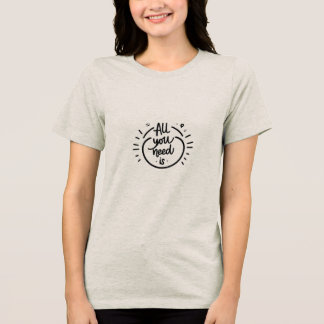 positive Nachricht Tri-Blend Shirt