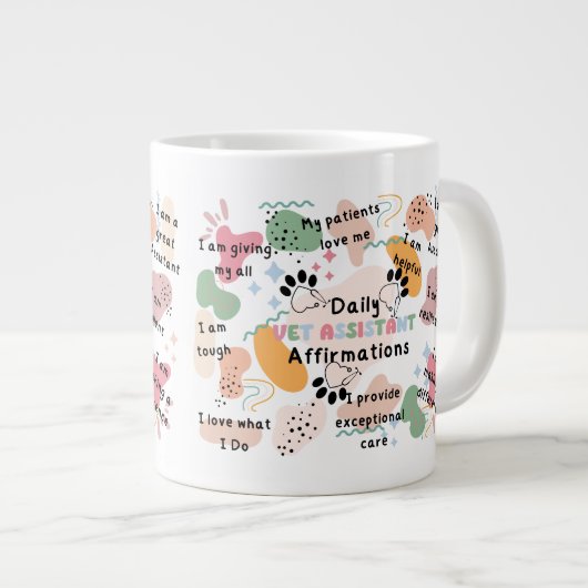 Positive Nachweise für den technischen Assistenten Jumbo-Tasse (Vorderseite Rechts)