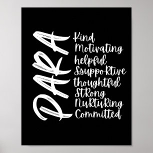 Positive paraprofessionelle Bejahungen Poster