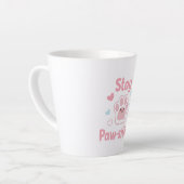 Positive Paw Print with Hearts Milchtasse (Linke Ecke)