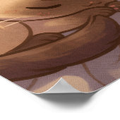 Positive & Peaceful Kitty Poster (Ecke)