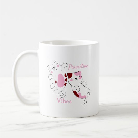 Positive Pfoten-Vibes Kaffeetasse (Links)
