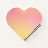 Positive Pink Peach Gradient Ästhetik Notizblock (Rückseite)