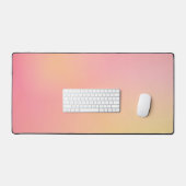 Positive Pink Peach Gradient Ästhetik Schreibtischunterlage (Tastatur & Maus)