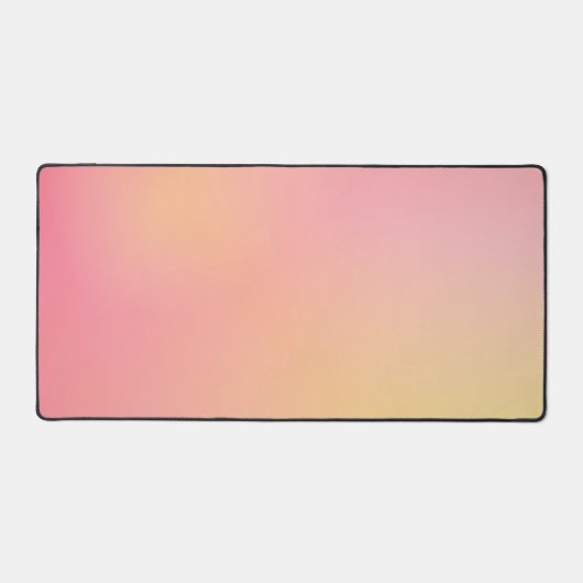 Positive Pink Peach Gradient Ästhetik Schreibtischunterlage (Vorderseite)