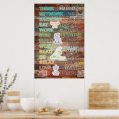 Positive Poster-Dekoration Poster (Küche)