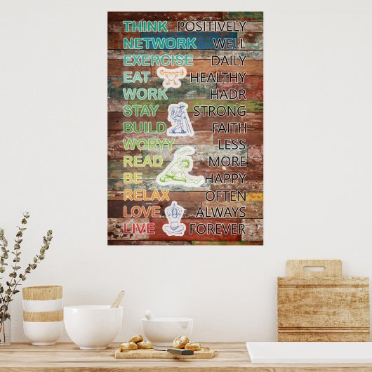 Positive Poster-Dekoration Poster (Küche)