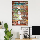 Positive Poster-Dekoration Poster (Heimbüro)