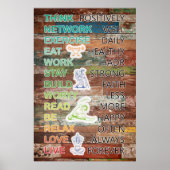 Positive Poster-Dekoration Poster (Vorne)