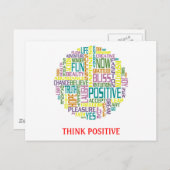 Positive Postkarte (Vorne/Hinten)