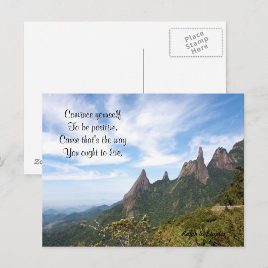 Positive Postkarten (Vorne/Hinten)