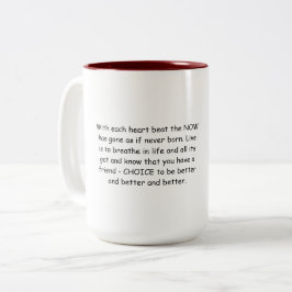 Positive Power-Tasse Zweifarbige Tasse