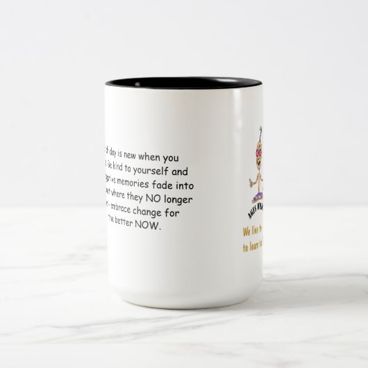 Positive Power-Tasse Zweifarbige Tasse (Mittel)