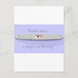 POSITIVE PRÜFUNG POSTKARTE