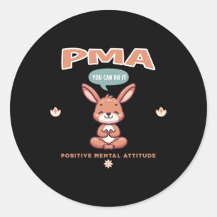 Positive psychische Einstellung Kangaroo Sticker
