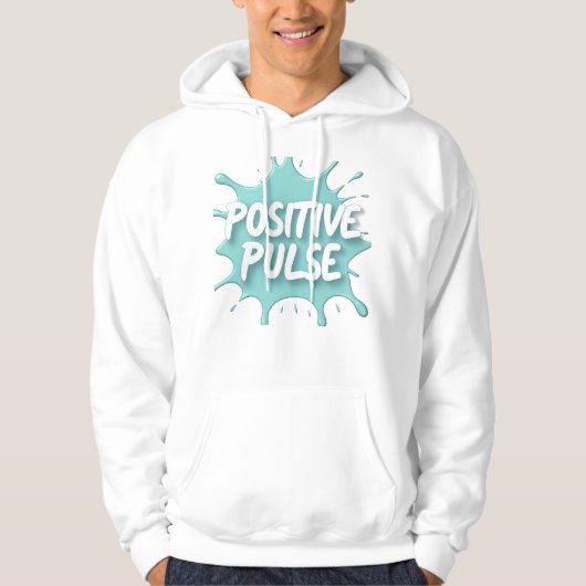 Positive Pulse Splatter Graphic Hoodie (Vorderseite)