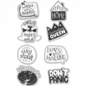 Positive Quarantäne Aufkleber (Vorderseite)