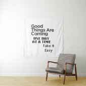 positive quote art wandteppich (Beispiel)