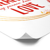 positive Redewendungen für die Liebe und den Erfol Poster (Ecke)