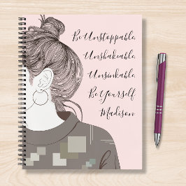 Positive Redewendungen Inspirierte Girly Modern Pe Notizblock