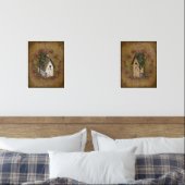 Positive Redewendungen Vintag Look Birdhouses Berr Bilderwand Sets (Schlafzimmer)